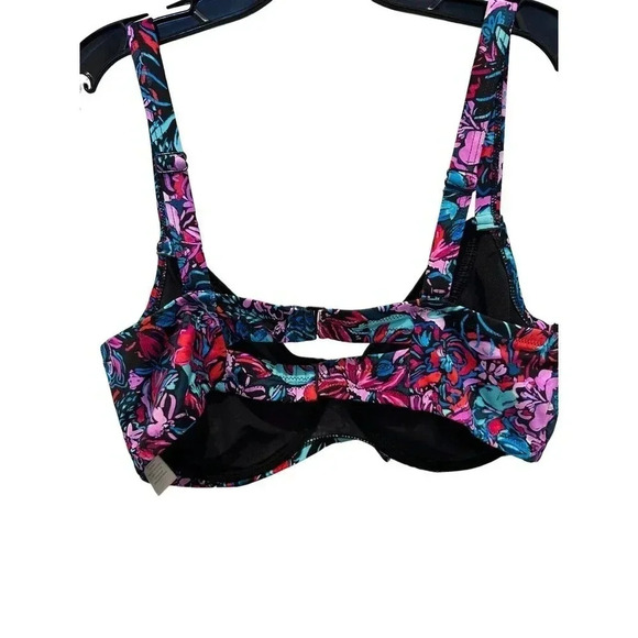 Swimsuits for All Women's Multicolor Captain Underwire Bikini Top Size 16 - Picture 6 of 6